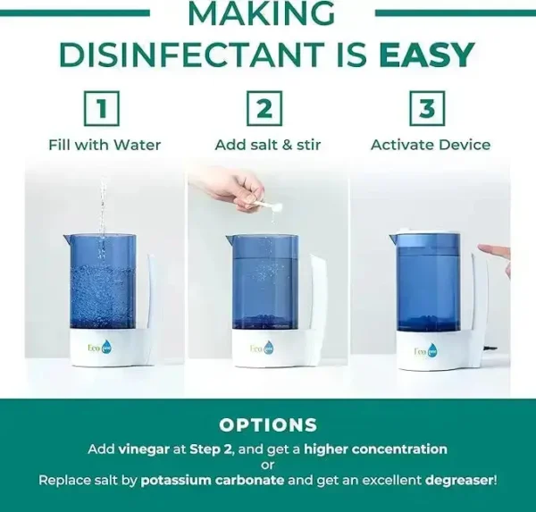 Eco One Electrolyzed Water System - Portable Hypochlorous Acid (HOCl) Generator - Image 3